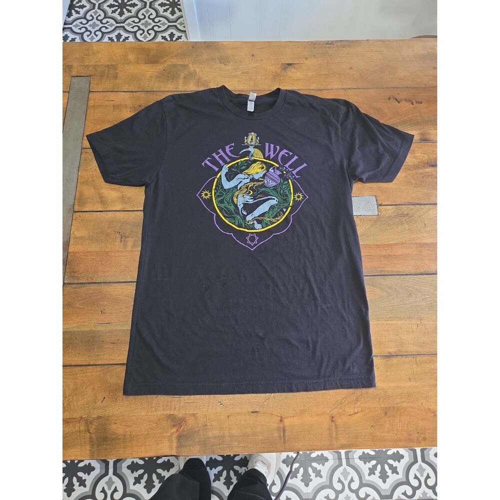 The Well Shirt Mens L Large Black Tarot Star Card Psych Doom Rock Band Graphic T